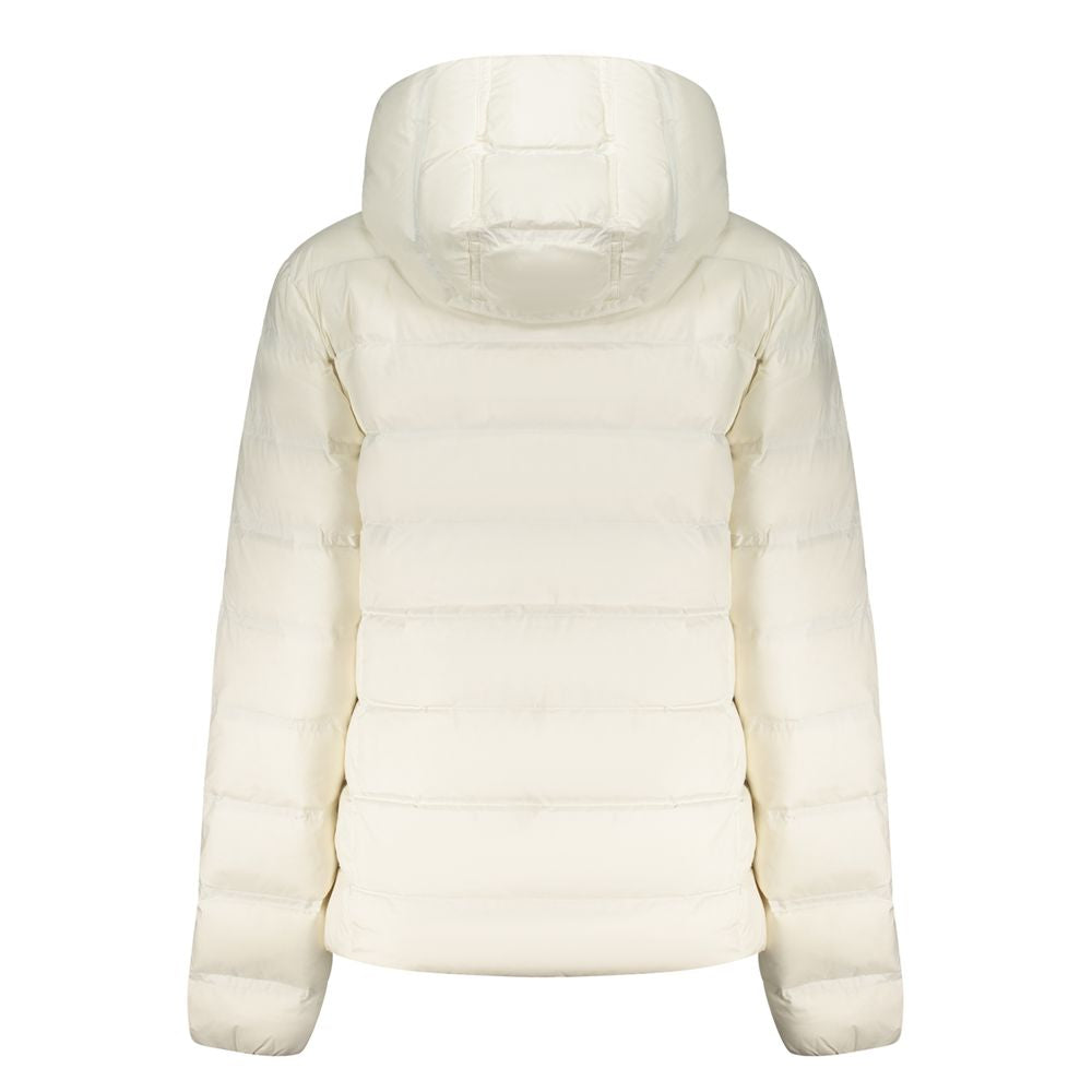 White Polyester Women's Jacket