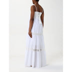 White Cotton Casual Dress