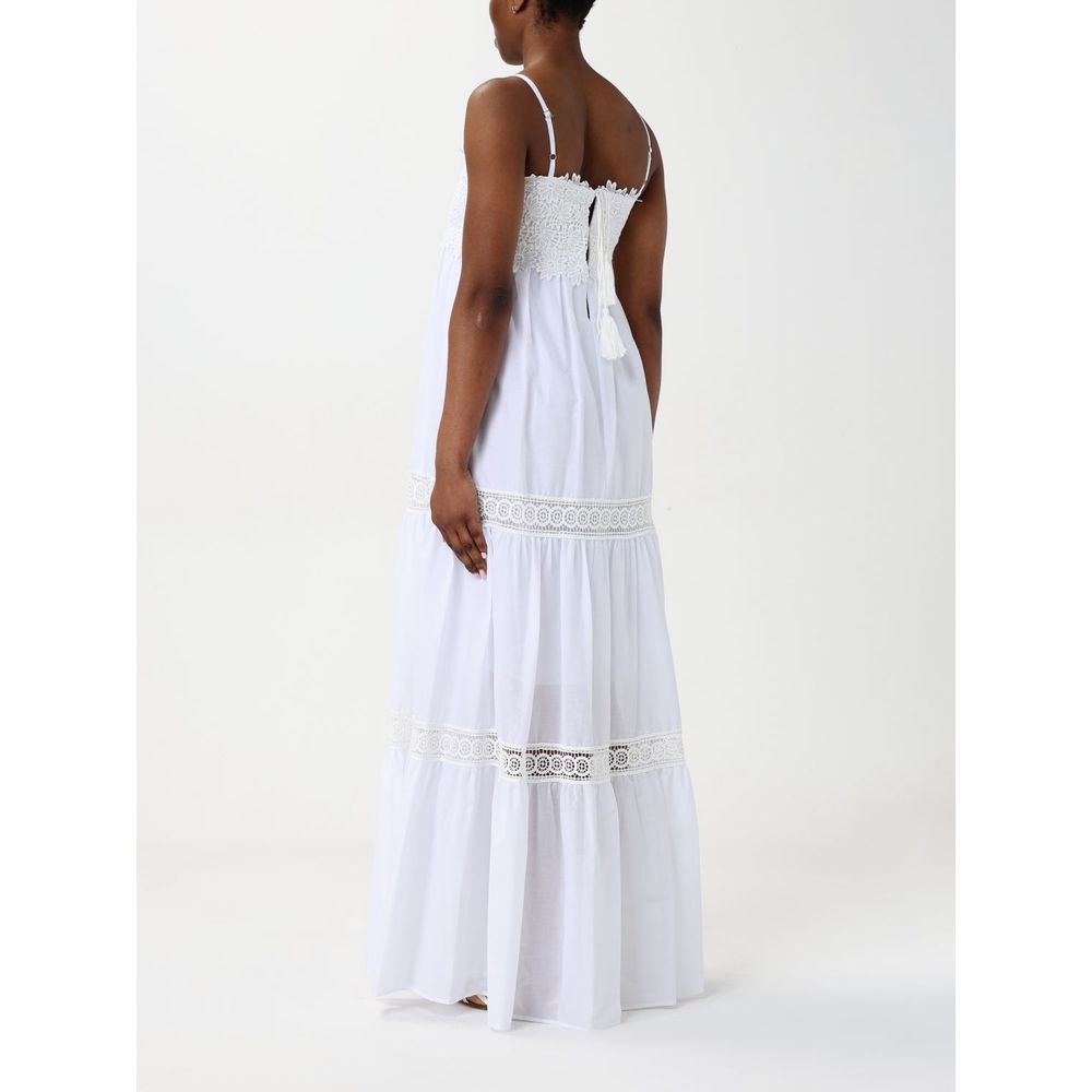 White Cotton Casual Dress