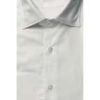 White Cotton Men Shirt