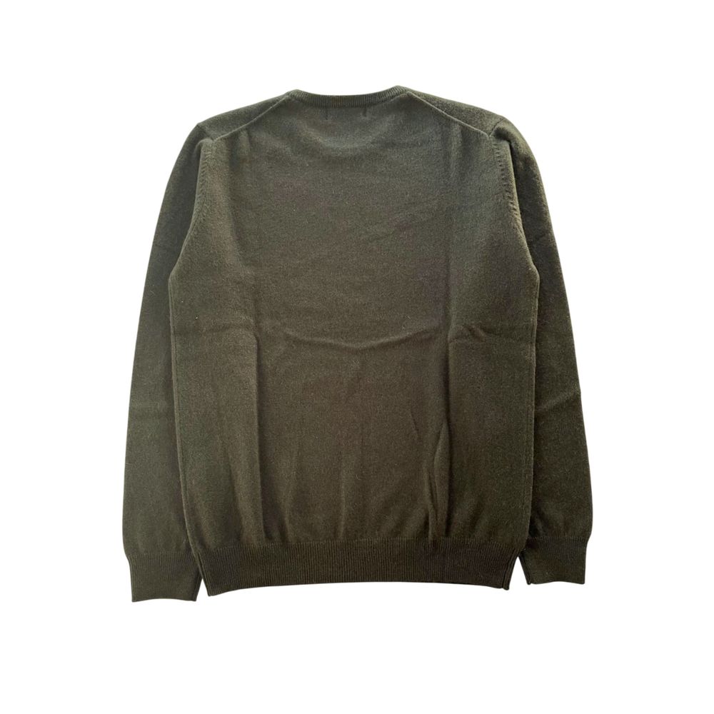 Green Cashmere Men Sweater