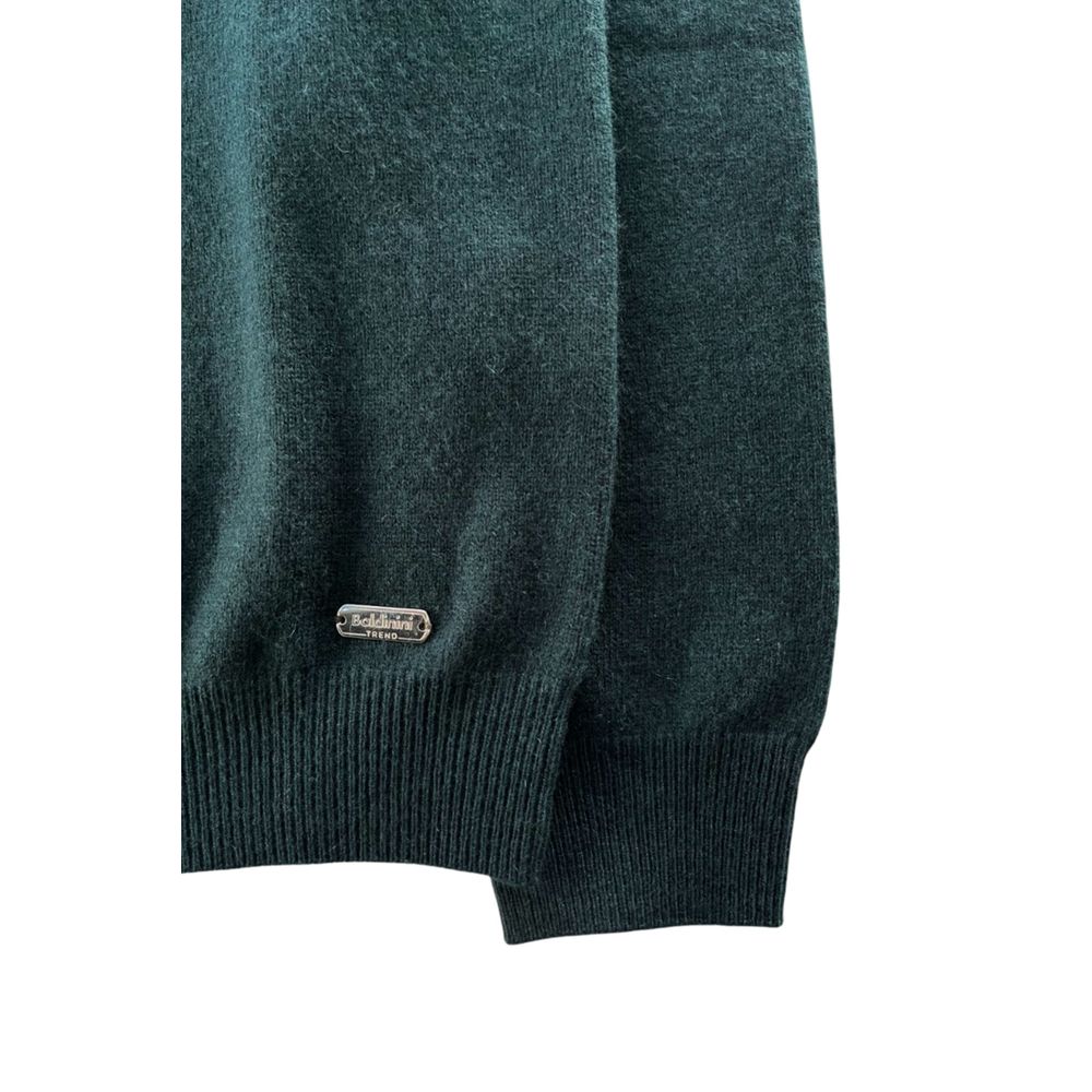 Green Cashmere Men Sweater