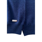 Blue Cashmere Men Sweater