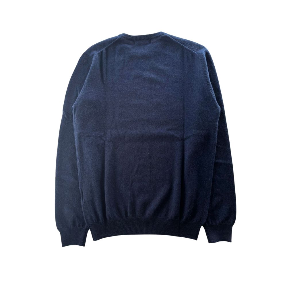 Blue Cashmere Men Sweater