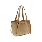 Beige Leather Shoulder Bag