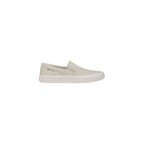 Beige Recycled Cotton Slip-On Loafers