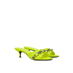 Yellow Leather Mules