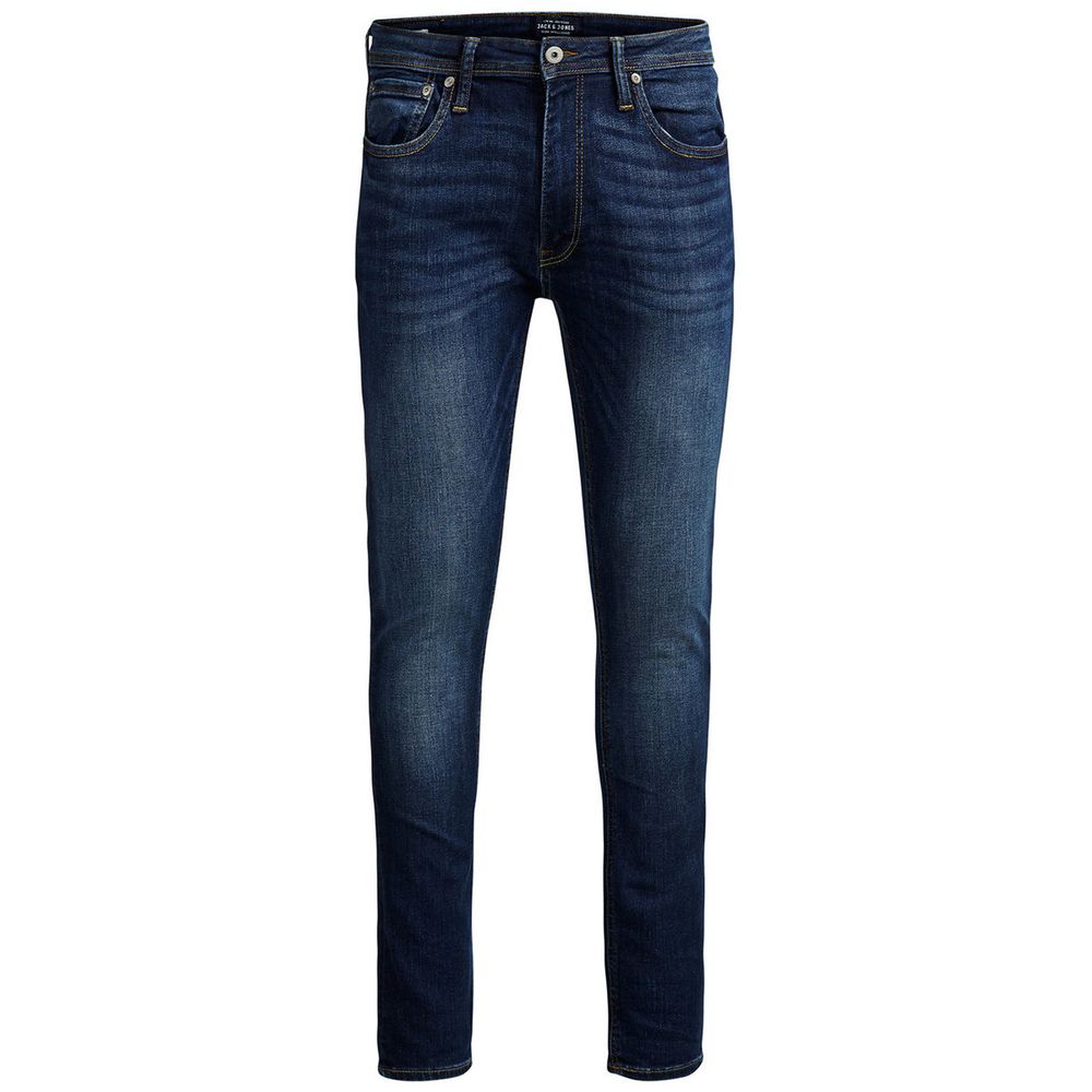 Blue Cotton Skinny Jeans