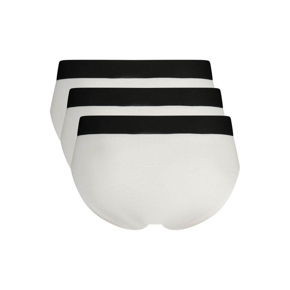 Fluorescent White Polyester Men's Brief