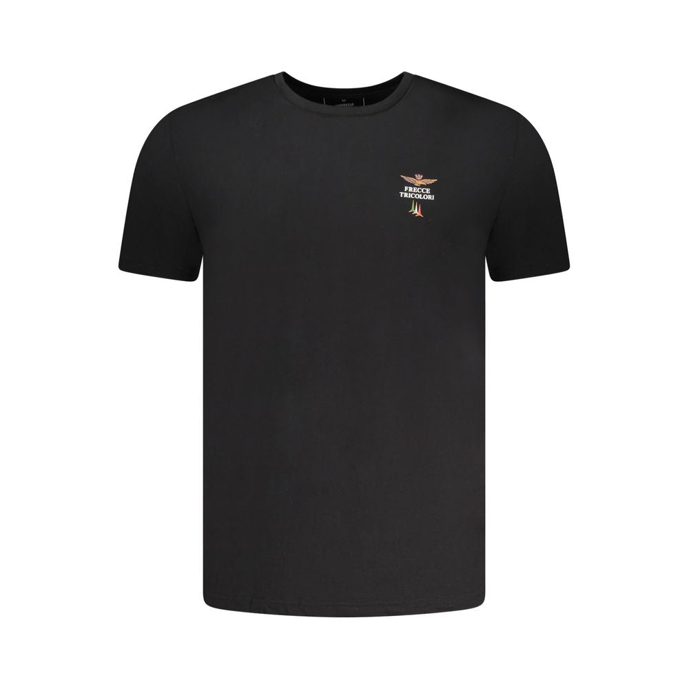 Black Cotton Men's T-Shirt