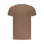 Marrone Cotton Men T-Shirt