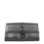 Gray Skin Clutch Bag