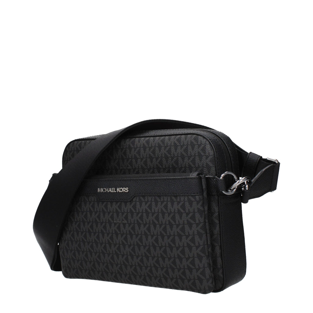 Black Fabric Crossbody Bag