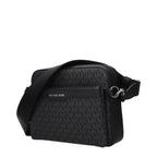 Black Fabric Crossbody Bag