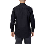 Black Cotton Dress Shirt