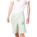 Bicolor Cotton Bermuda Shorts