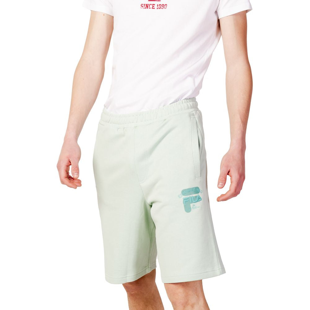 Bicolor Cotton Bermuda Shorts