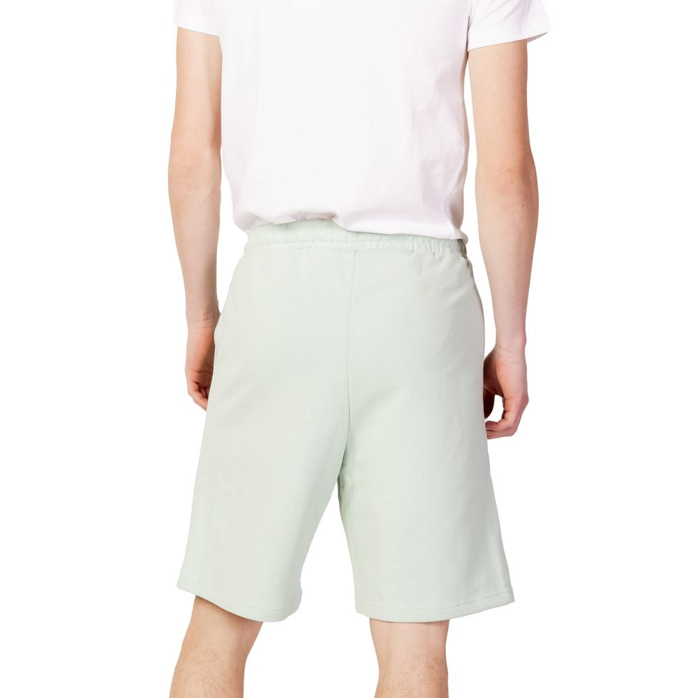 Bicolor Cotton Bermuda Shorts