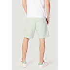 Bicolor Cotton Bermuda Shorts