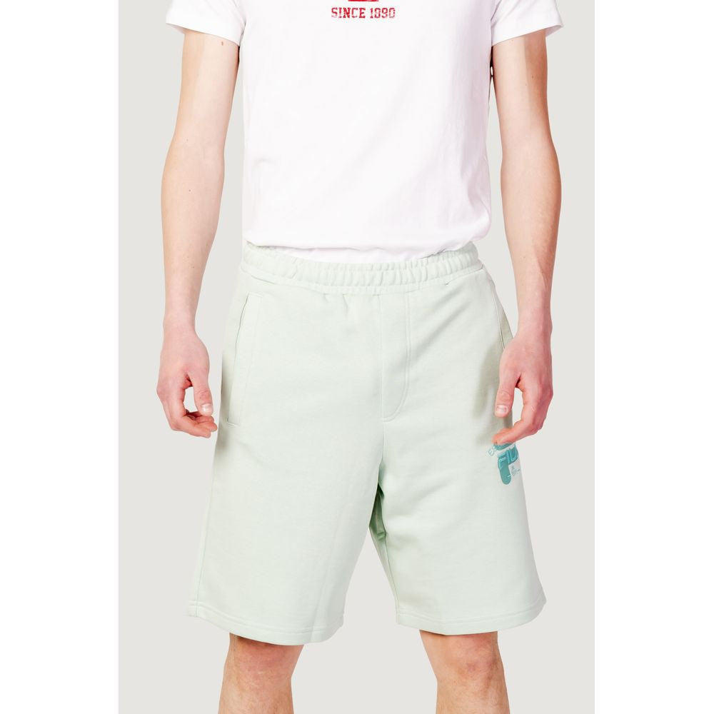 Bicolor Cotton Bermuda Shorts