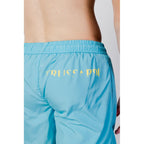 Blue Polyester Swim Shorts