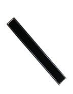 Silver Tone Brass Logo Branded Men Accessory Tie Clip Bar