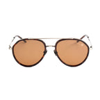 Brown Stainless Steel Sunglasses