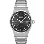 Gray Stainless Steel Dress Watch