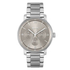 Gray Stainless Steel Dress Watch