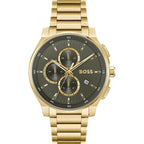 Gold Stainless Steel Dress Watch