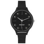 Black Plastic Dress Watch