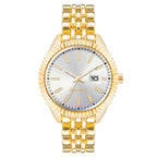 Gold Metal Dress Watch