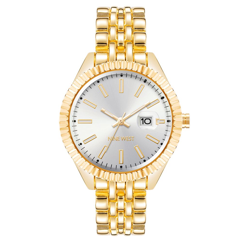 Gold Metal Dress Watch
