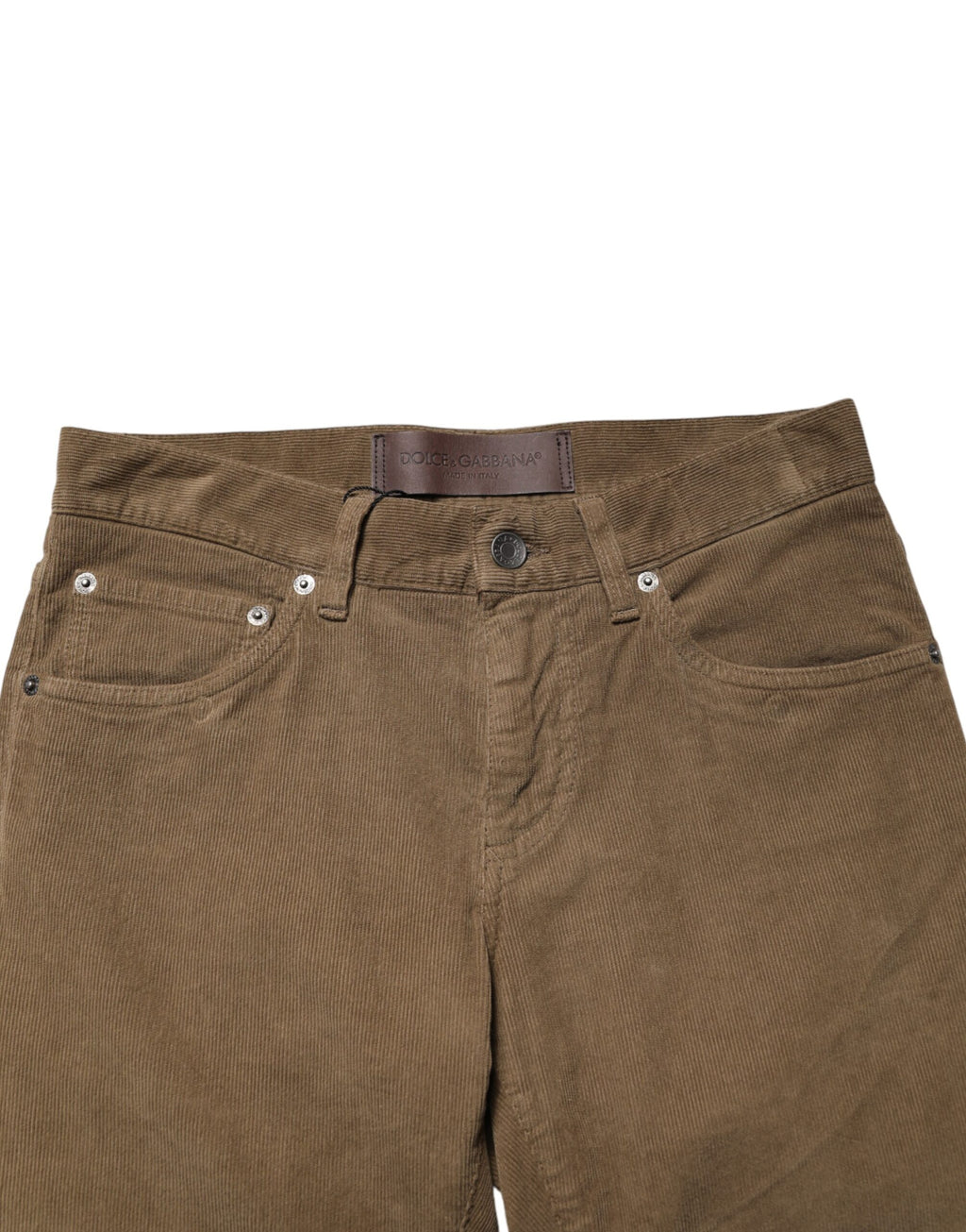 Brown Cotton Stretch Skinny Men Denim Jeans