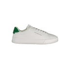 White Polyurethane Men Sneaker