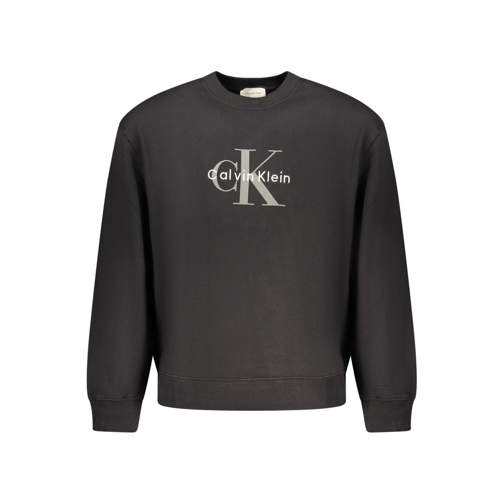 Black Cotton Men's Sweatshirt