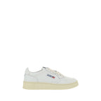 White Calf Leather Bos Taurus Sneakers