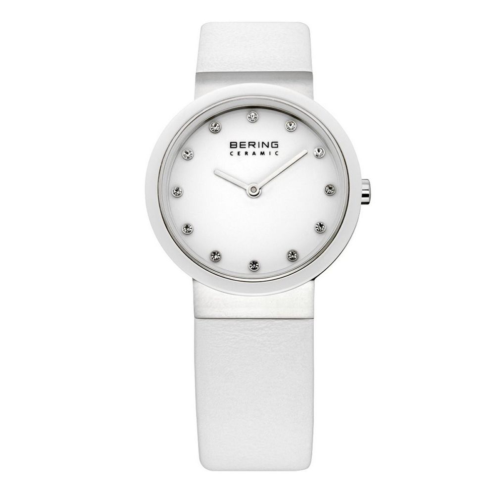 White Fur Dress Watch