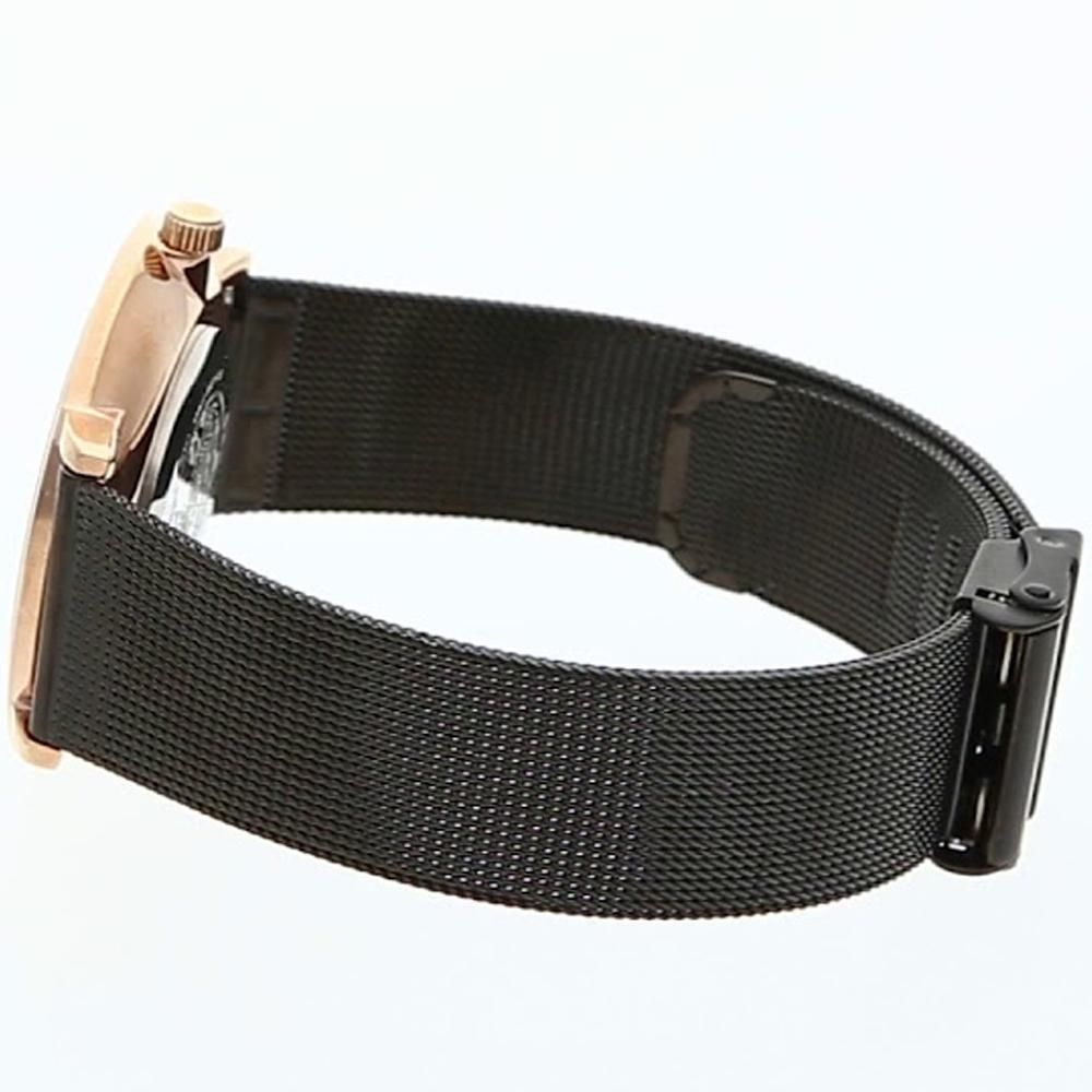 Black Stainless Steel Dress Watch