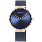 Blue Stainless Steel Dress Watch