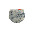 Blue Cotton Bermuda Shorts