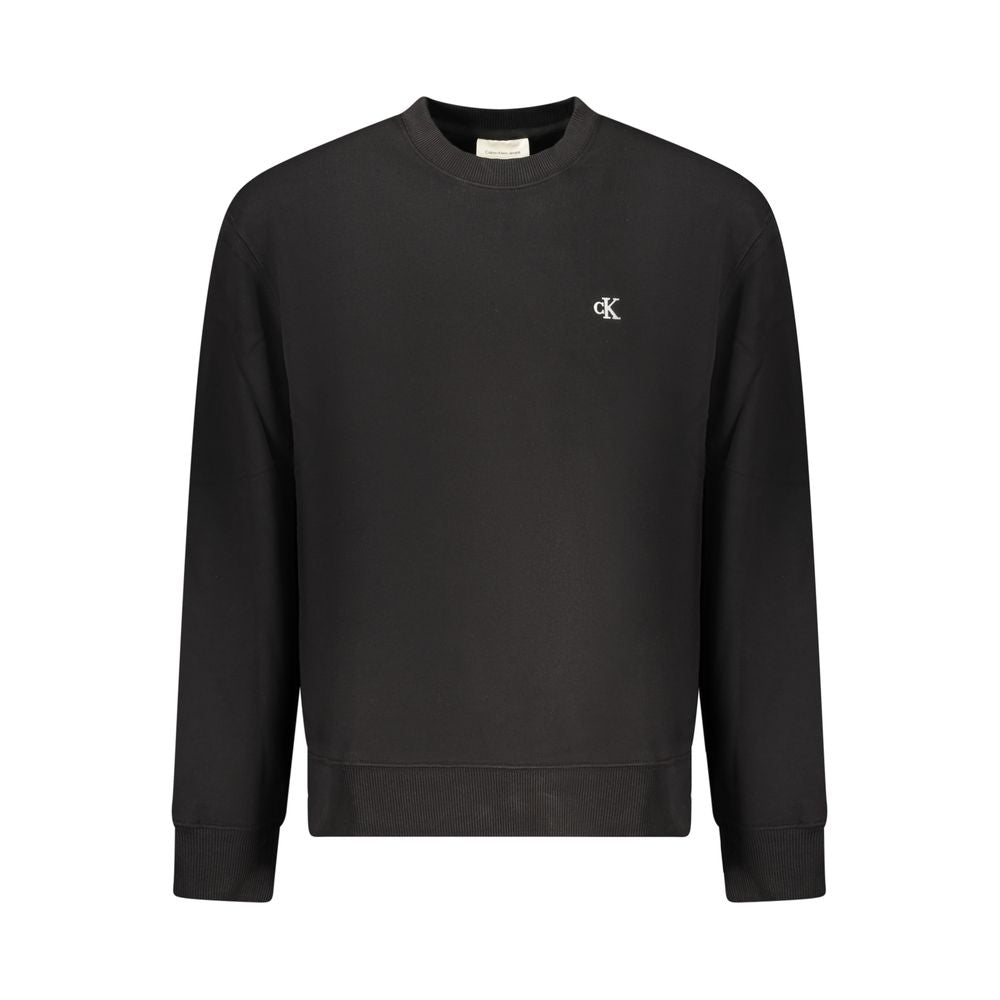 Black Cotton Men's Sweatshirt