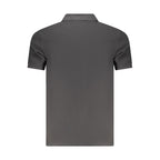 Black Cotton Men Polo