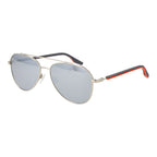 Silver Rubber Sunglasses