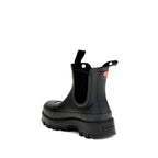 Black Rubber Chelsea Boots