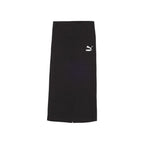 Black Cotton Long Skirt