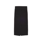 Black Cotton Long Skirt