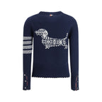 Blue Fleece Wool Sweatshirt