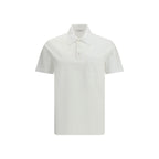 White Cotton Polo Shirt