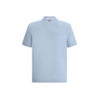 Blue Cotton Polo Shirt